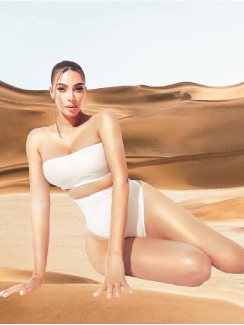 SKIMS FITS EVERYBODY BANDEAU LIMITED EDITION: MARBLE SMALL